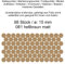 Aufkleber Etiketten Klebepunkte aus Folie 88 Stück braun hellbraun matt rund 15 mm selbstklebend farbig wetterfest Decal Markierungen Organisieren DIY basteln verzieren Modellbau Scrapbooking
