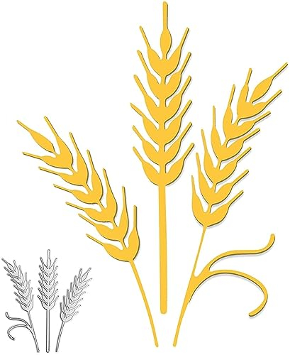 IOSPKKIO® Troqueles de corte de metal de paja para álbumes de recortes, álbumes de recortes, tarjetas, decoración de papel, decoración de fiestas, bodas, plantillas de metal