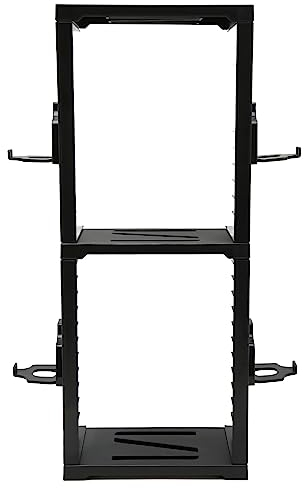 Tosuny Universal Game Storage Tower, Stores 24 Game Discs, 4 Controller, 2 Headsets, Series X, One, Black, ABS, Approx. 44.5x10.6x17.5cm / 17.5x4.2x6.9in