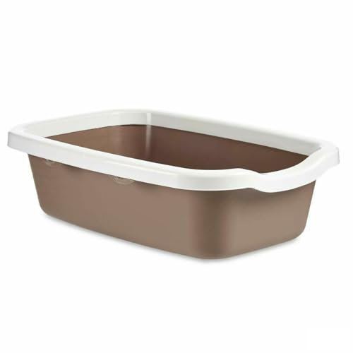 Katzentoilette, Weiß, Beige, Kunststoff, 38 x 16 x 58,5 cm, 11 Stück