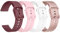 Mugust 3Pack Bracelets de Montres Silicone 20mm 22mm, Remplacement Dégagement Rapide pour Femme Homme (20mm, Pack A)
