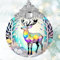 Buntglas Sonnenfänger Jocidea Hirsch Ornament Weihnachtsschmuck Urlaub Ornamente Weihnachtsbaum Dekor Hirsch Dekor für Zuhause Hirsch Geschenke