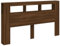 vidaXL Tête de Lit à LED, Panneau avec Rangement, Accessoire de Lit, Tête de Cadre de Lit Chambre, Chêne Marron180x18,5x103,5cm Bois Ingénierie