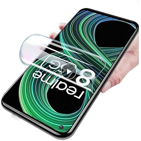 2 Película Hidrogel de alta Sensibilidad para Realme 8 5G 6.5 Protector de Pantalla Transparente Flexible a Prueba de Explosiones Desbloquear la Película Hidráulica