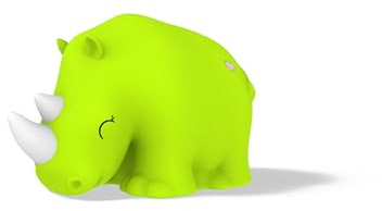 [D]hink DHINK – LED-Nachtlicht Nashorn – Nachtlicht aus Silikon für Baby- und Kinderzimmer – Nachttischlampe für Kinder – Geschenk zur Geburt