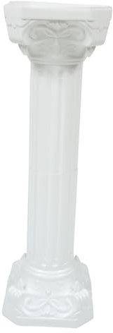 Toddmomy Roman Column Roman Pillar Statue Road Guiding Prop Pedestals Classic Statue Roman Pillar Plant Pot Pillars Pillar Stand for Party Rome Trim Child Greece White Plastic Wedding