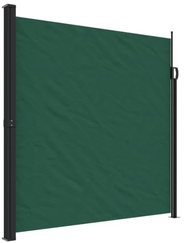 vidaXL Auvent latéral rétractable Vert foncé 200x300 cm, écran d’intimité de Jardin, Brise-Vue de Balcon, écran d'extérieur, Brise-Vue d'extérieur