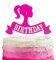 Bar-bie Girl Cake Topper for Girls, Kids 5th Birthday Cake Decorations, Cartoon Theme Cupcake Topper, Happy Birthday Cake Toppers for Kids, Girl, Barbie Party Cake Decor