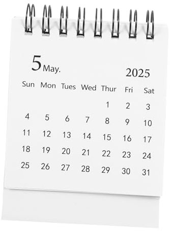 Gogogmee Mini-kalender 2025 Stilvoller Stehtischkalender Notizblock Für Zuhause/büro