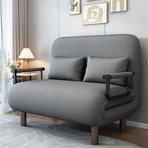 GAENZA Double Chair Bed 4 in 1 Multi-Function Folding Sofa Bed Sleep Chair Bed Convertible Sleeper Chair Bed with Adjustable Backrest And Pillows for Living Room Apartment Office,01