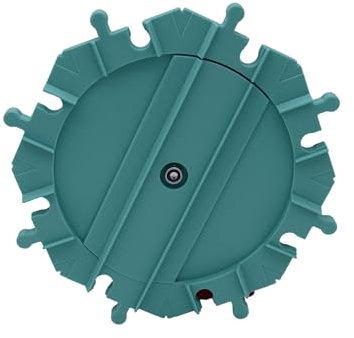 Mechanische Drehscheibe für die Dupo Eisenbahn (Türkis)