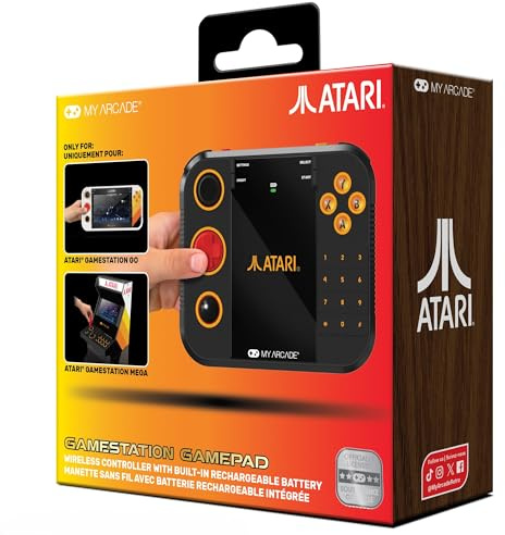 MY ARCADE Gamestation Retro Gamepad: Atari Wireless Controller per Gamestation Go e Gamestation Mega