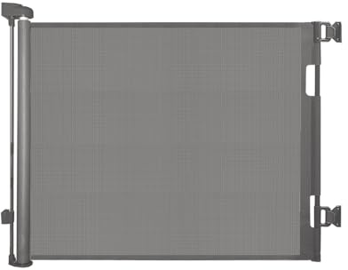Retractable Baby Gate, 140cm Wide x 86cm Tall, Extra Tall Mesh Safety Gate for Baby & Pets, Indoor/Outdoor Use, Fits Doorways & Stairs, Grey