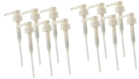 Ipetboom 12pièces Pompe à Sirop Pompes De Distribution Plastique pour Café Syrup Et Sauces Précise pour Dosage Et Dispensation à Domicile Et Professionnel