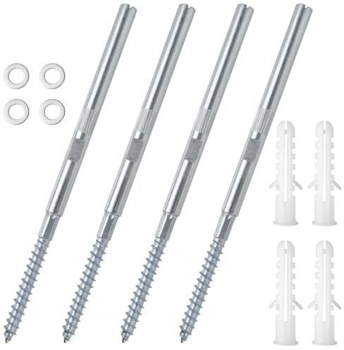 4er-Set Unsichtbare Wandregal Halterungen, Aus Stahl, Tragfähigkeit 18kg | Holzregalhalterungen mit Schrauben, Tablarträger Verstellbar für Brauch Wandregale schwebende Bretter