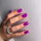 KQueenest Beere Press On Nails Mandel Eckig, Sarg Nägel zum Aufkleben Kurz, Glänzende Jelly-Gel Fake Nails Fingernägel zum aufkleben Ballerina, Einfarbig Acryl Kunstnägel für Frauen, 24 Stück