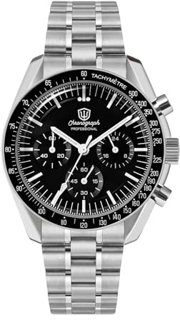 watchdives WD1860 WD1861 WD1863 Reloj de Pulsera Cronógrafo Hombre Japón VK63 Relojes Deportivos Cuarzo 40mm Burbuja Cristal Zafiro 100M Buceo