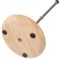 ULTECHNOVO Removable Wooden Base Wine Decanter Dryer Rack Stylish Wine Drying Stand for Home Bar Fits Various and Decanters and Corrosion Resistant