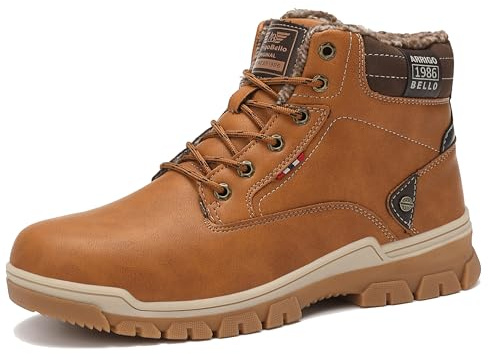 ARRIGO BELLO Stivali Uomo Invernali Scarpe Inverno Calda Foderato Montagna Antiscivolo Trekking Boots Scarponcini Neve Taglia 41-46EU