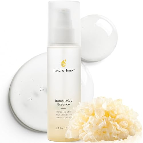TEREZ & HONOR TremellaGlo Face Serum: Hydrating Facial Serum for Glass Skin - Korean Skincare Formula with Snow Mushroom & Hyaluronic Acid, for Sensitive & Dry Skin, Vegan, 100mL