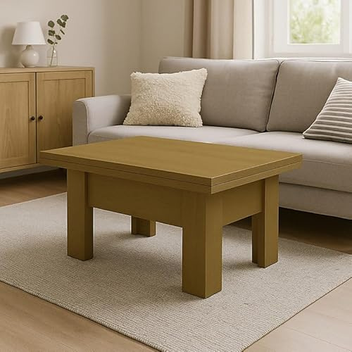 Agritrade AK Modern Coffee Table ERYK Extendable 100 to 200 cm ABS Veneer - Hickory