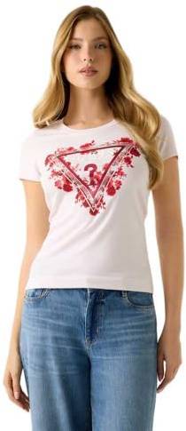 GUESS Donna T-Shirt Manica Corta Cotone W6RI23J1314