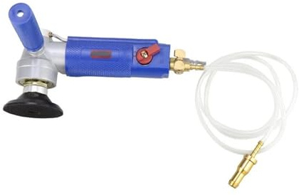 Pneumatischer Wasserstrahlschleifer, 4-Zoll-Wassermühle, Nasspoliermaschine for Marmor, Quarz, Granit und Naturstein für Granit Marmor(4 inches 14MM)