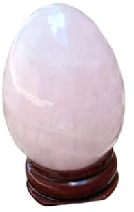 LTRAJUYNH FHVQRCUNS 1pc 100-150g Rose Quarz Hand-Geschnitzte Eier Ostern innen Dekoration
