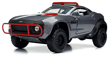 Jada Toys Fast & Furious 8 Letty's Rally Fighter, Auto, Spielzeugauto aus Die-cast, öffnende Türen, Kofferraum & Motorhaube, Maßstab 1:24, grau