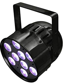 Eurolite LED PAR-56 QCL Short schwarz | PAR-Scheinwerfer mit 9 x 8-Watt-4in1-LED und RGBW-Farbmischung