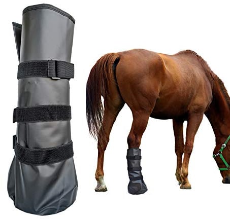 yeezo Horse Soaking Boot Hoof Soak Boot Equine Soaking Boot Hooves Soaker Sack Horse Foot Soaking Bag Hot or Icing Treatment Bucket