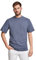 URBAN CLASSICS Men's Basic Crew Neck Tall Tee, Oversized Short Sleeves T-Shirt with Dropped Shoulders, 100% Jersey Cotton, in vintageblue, 3XL