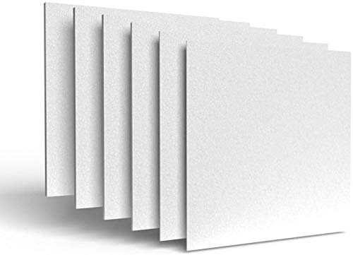 D. & D. Polistirolo - Lot de 18 plaques en polystyrène multi-usages 50 x 50 cm, épaisseur 1 / 1,5 / 2 / 2,5 / 3 / 3,5 / 4 / 4,5 / 5 cm, densité moyenne (18 plaques de 2 cm)