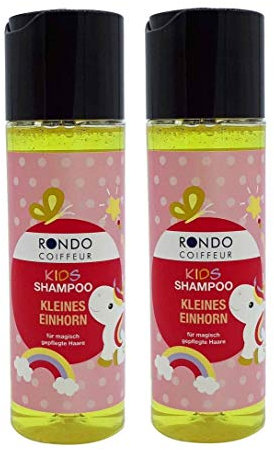 Rondo Kids Shampoo 200ml Kleines Einhorn Kindershampoo Haarshampoo (2 Stück)