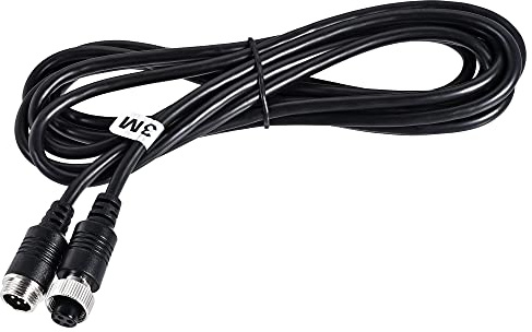 sourcing map Video-Luftfahrt-Kabel, 4-polig, 3 m, Stecker auf Buchse, geschirmtes Verlängerungskabel