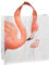 zeitzone Einkaufstasche Flamingo Tragetasche Pink Shopper 40x40cm