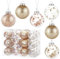 Kesote 24 Palline di Natale Oro Rosa, Decorazioni Albero di Natale, Decorazioni Natalizie, 6CM