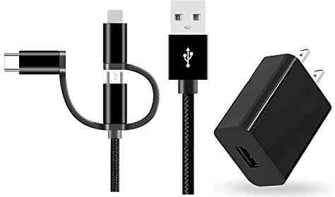JMDDS USB-Ladekabel, kompatibel mit Beats by Dr. Dre Studio Solo 3, 2, 2.0, Powerbeats 3, 2, 2, kabellose Kopfhörer, Pill-2.0-Lautsprecher, Schwarz