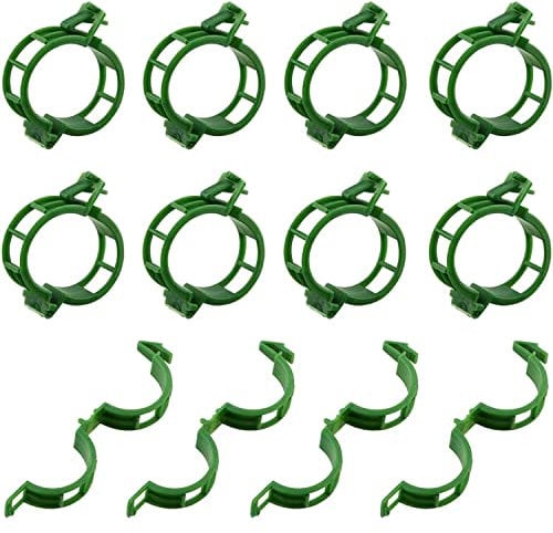 200Pcs Plant Support Clips, Tomato Plant Support, Plastic Plant Clips for Climbing Plants,Plant Clip for Climbing Grape Cucumber Garden Plants Supports (200, Green)