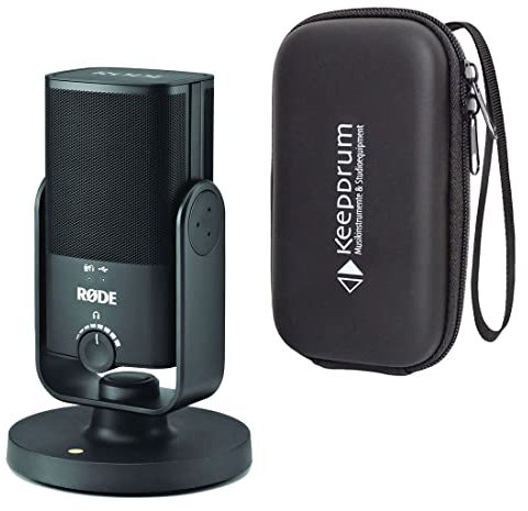 RØDE NT-USB Mini USB - Micrófono condensador podcast + funda de transporte keepdrum