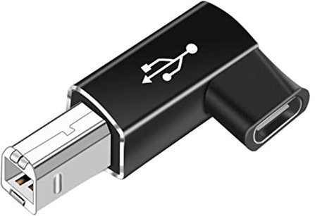 USB Type C Female to USB B Male Adapter, Scanner Printer Converter USB C Data Transfer Adapter, High-speeds Transfer for DJ Controller Keyboard