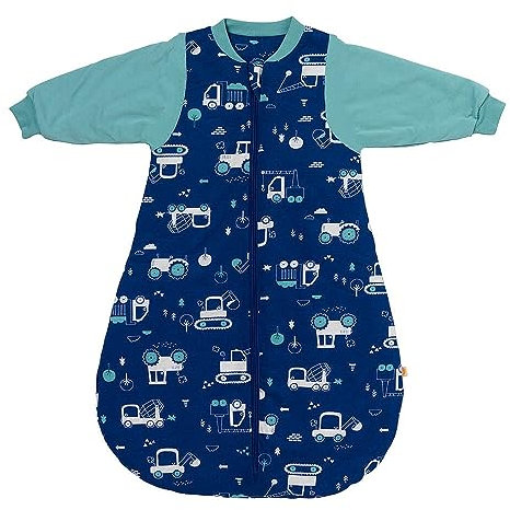 schlummersack Schlafsack Baby Winter 80 cm Bagger | Babyschlafsack mit Ärmel 3.5 Tog Baby Schlafsack Winter | Winter Schlafsack Baby Baumwolle