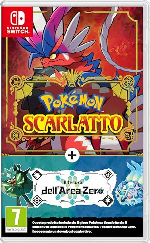 Pokémon Scarlatto + Espansione Il Tesoro dell’Area Zero - Videogioco Nintendo - Ed. Italiana - Versione su Scheda