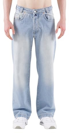 Picaldi Zicco 474 Herren Jeans | Wide Fit Straight Leg | Baggy Fit Hose | Locker geschnitten | Iced Slate Denim