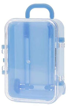 Xtahdge Blau Mini Koffer Box Persönlichkeit Hochzeit Box Gepäck Trolley Koffer Spielzeug Kleine Aufbewahrungsbox, blau
