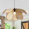 meibeileil Vintage Hängeleuchte Rattan,E27 Retro Rattan Lampe, Boho Lampe Max 60W,Pendelleuchte Lampenschirm FüR KüChe Schlafzimmer (60CM)