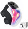 Ongerce Knee Massager, Heated Brace with Infrared and Vibration, Portable Massager for ​Father's Day​ Pain Relief, 3000mAh Battery Rechargeable, LED Touch Screen, Longer Knee Straps 48CM