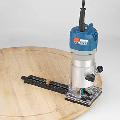Kreisschneider-Fräsvorrichtung, Holzschneider-Fräsbasis, CNC, 8 Mm Stift, 2,5 Mm Nagellöcher, Fräskreis-Schlitzbasis für Trimmer-Holzfräse mit 65 Mm Durchmesser