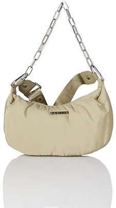 Steve Madden Damen Moon Shape Bag with Chain ZOEYY-N Nylon Mondform Tasche mit Kette, Oliv/Blatt für Mich (Leaf It to Me)