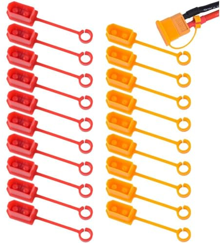 Tsffae 20pcs Xt60 Stecker Staub Schutz Abdeckung Kappen Xt60 Stecker Staub Proof Isolierte Schutzhülle Cap Fall Geeignet Für Rc Lipo Batterie